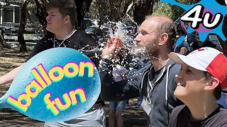 Family Camp Fun with epic water balloons game