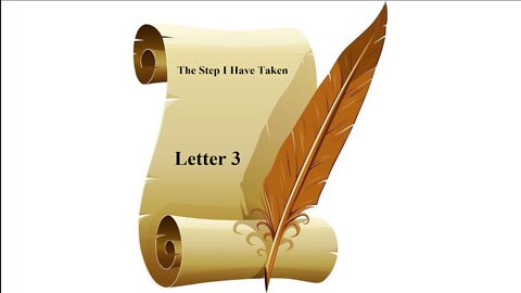 The Step I Have Taken, By Edward Dennett. Letter 3 of 9.