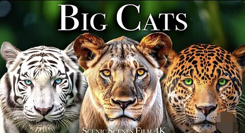 Big Cats 4K -Spectacular Scenes of Big Cats In Wild Nature | Scenic Relaxation Film