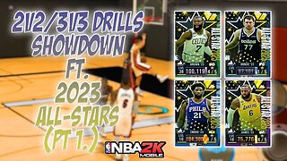 NBA 2K Mobile - 2v2 & 3v3 Drills Showdown ft. 2023 All - Stars!!!! (Pt 1.)