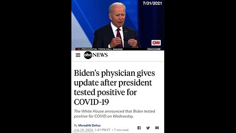Covid Vaccinated with boosters Biden gets Covid AGAIN!!!