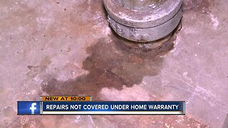 Homeowner stuck with repair bill despite buying a home warranty