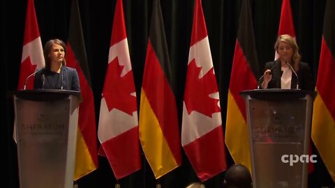 Foreign Affairs Minister Mélanie Joly holds a joint news conference with her counterpart from Germany, Annalena Baerbock – August 3, 2022