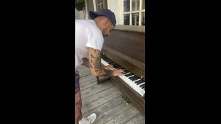 Playing Piano in a random Ghost Town, Colorado