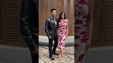 Varun Dhawan and Janhvi Kapoor promoting #Bawaal🎬🎥