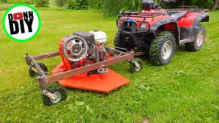 Homemade Front Mount ATV Mower