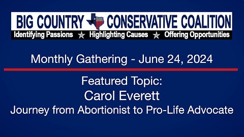Carol Everett - Journey from Abortionist to Pro-Life Advocate
