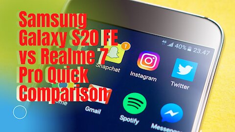 Samsung Galaxy S20 FE vs Realme 7 Pro Quick Comparison