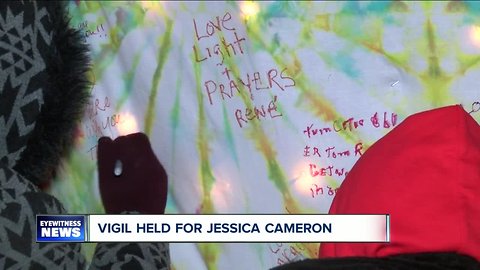 Prayer vigil held for Jessica Cameron- the woman set on fire by her boyfriend at Tim Hortons
