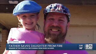 Valley father saves daughter from house fire