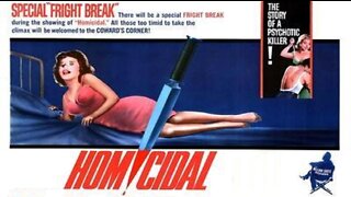 HOMICIDAL 1961 Maniacal Killer Loose in Small SoCal Town TRAILER & FULL MOVIE in HD & W/S