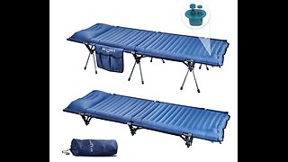 Hey Foly Folding Camping Cot with Mattress