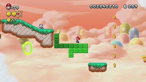 Snaking above Mist Valley - New Super Mario Bros. U Deluxe (Meringue Clouds)