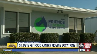 Friends of Strays pet food pantry moving locations in St. Petersburg