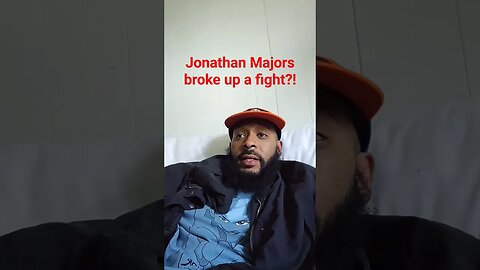 Jonathan Majors breaks up fight between two girls! Stunt or Real?!