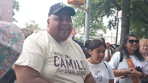 Miguelia Camilo State Senate 33 Rally at Ewen Park hosted by Bronx Bronx Democratic Party 8/21/22