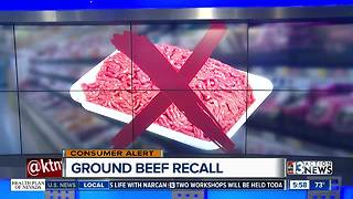 Recalled ground beef could be in Las Vegas