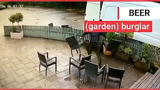 Thieves pulled up outside a pub beer garden and made off with all of their FURNITURE