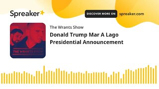 Donald Trump Mar A Lago Presidential Announcement