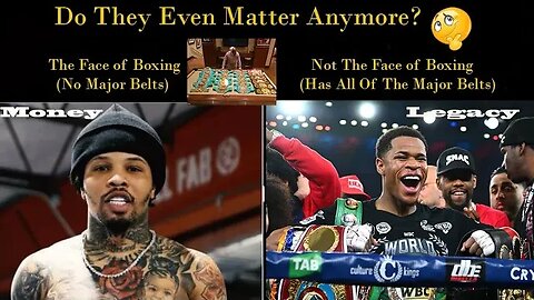 Do the World Titles still hold leverage in todays boxing? Or is bucks over belts the new criteria?