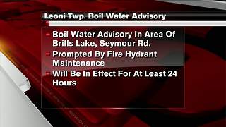 Boil water advisory in effect for Leoni Twp.