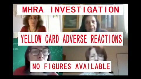 BBC Journalist Exposes Confusion & MHRA continues NOT to investigate Adverse Reactions
