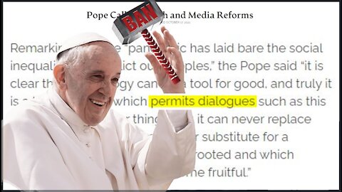 Church Of WOKE: Panicked Pope Francis Wants To Silence ANTI-PEDO 'Conspiracy Theorists'