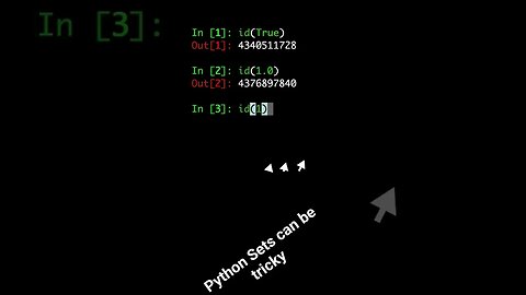 How python Sets can be tricky! #sets #python #pythontutorial #shortsfeed #foryou