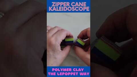 Polymer Clay Zipper Cane Kaleidoscope