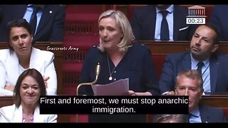 Marine Le Pen ROASTS The French Prime Minister For The Chaos Her Policies Have Caused