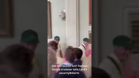 Get him kicked out!' Furious Aussie cricketer tells Lord's security #shorts #furious #cricketer