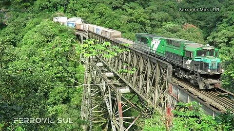 A centenária ponte São João, ferrovia Curitiba-Paranaguá