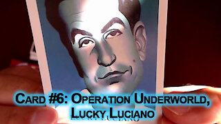Drug Wars Trading Cards: Card #6: Operation Underworld, Lucky Luciano (Eclipse Comics, History)