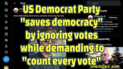 US Democrat Party "saves democracy" by ignoring votes while demanding to "count every vote"-600