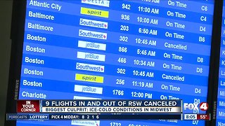 Flights to and from Midwest facing cancellations in Southwest Florida