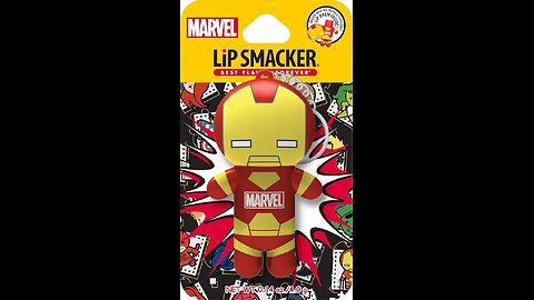 Lip Smacker Marvel Super Hero Lip Balm, Iron Man Billionaire Punch Flavor