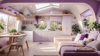 Purple Futuristic HideAway Design Ideas