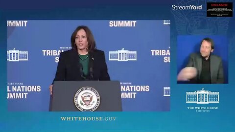 V. P. Harris Delivers Remarks at the Tribal Nations Summit Proudly Promotes Reparations