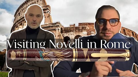 Pens i carry when i travel and visiting iconic Luxury Pen Retailer “Novelli” in Rome