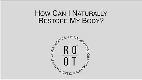 Kako lahko naravno obnovim svoje telo? "Dr. Christina Rahm pojasnjuje, kako z ROOT