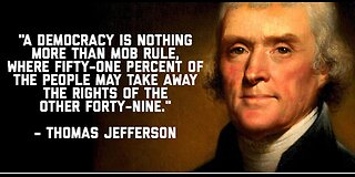 Constitutional Republic - NOT a Democracy