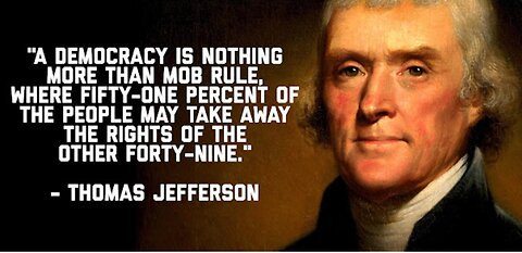 Constitutional Republic - NOT a Democracy