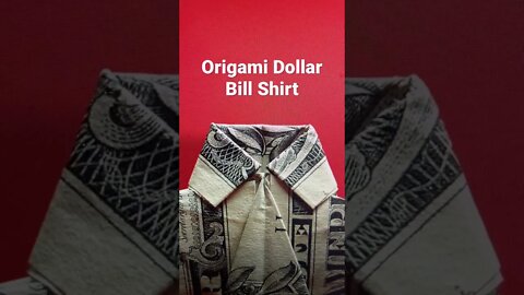 Origami Dollar Bill Shirt 👔 - Shorts Ideas 💡
