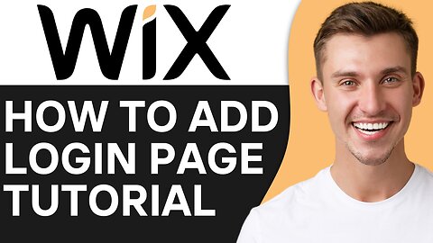 HOW TO ADD LOGIN PAGE TO WIX WEBSITE