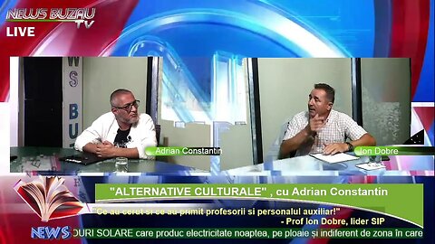 LIVE – TV NEWS BUZAU – "ALTERNATIVE CULTURALE", cu Adrian Constantin. "Ce au cerut si ce au primit p