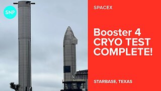 Starship Booster 4 Cryo Test Complete + NASA visits Starbase