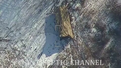 Lancet destroyed a Ukrainian self - propelled gun which they tried to disguise