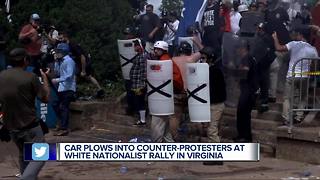 At least one dead as Virginia city rocked by white nationalist protests