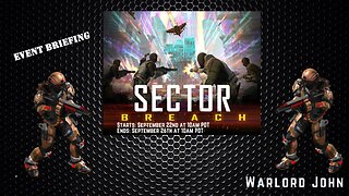 War Commander - September 2023 Sector Breach - Event Briefing