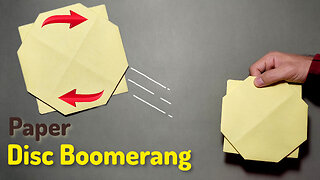 How to Make a "Paper Disc Boomerang". DIY Crafts Origami